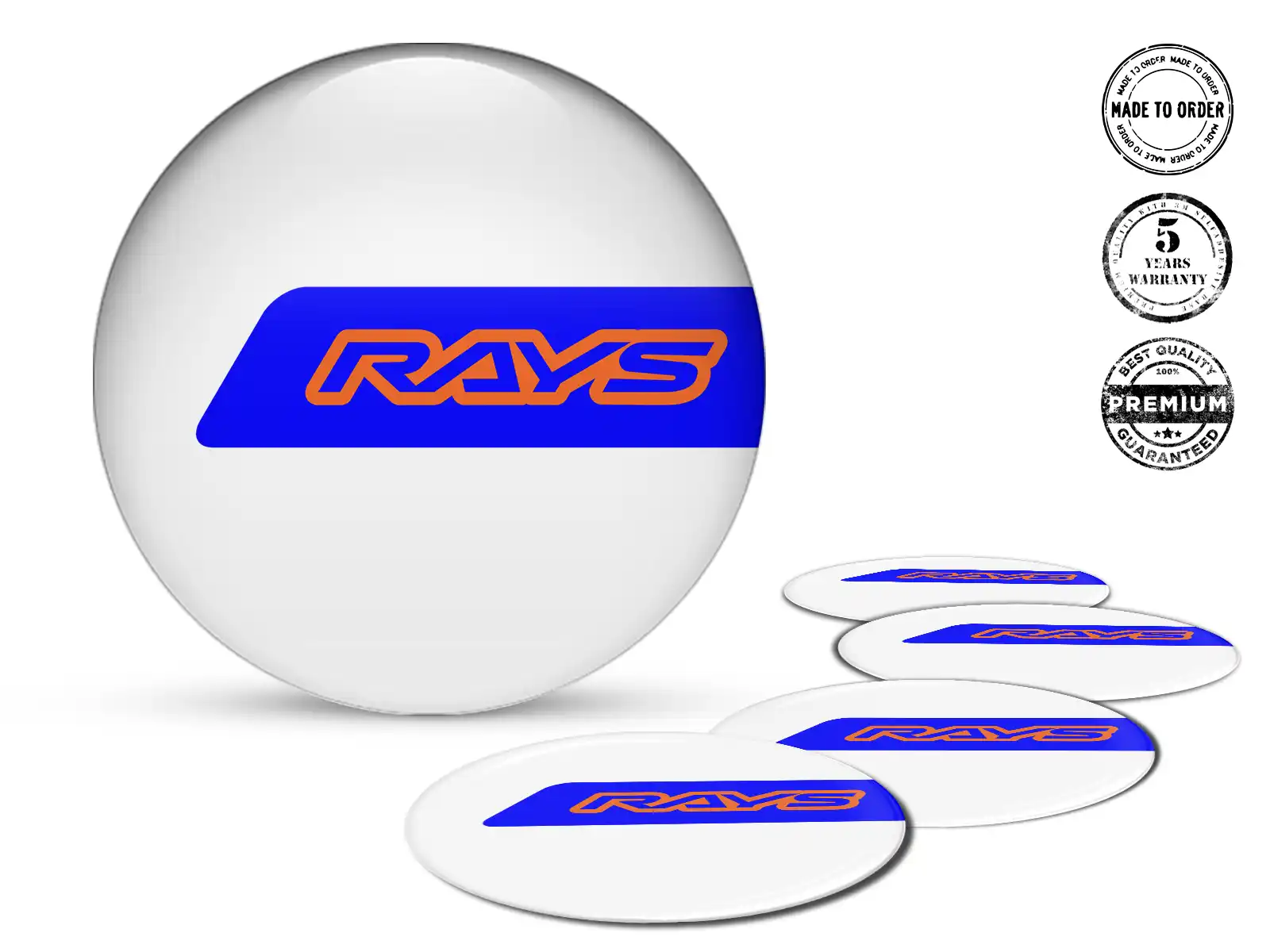 Rays Dome Sticker Ausgabe Hochwertige Auto-Labels